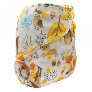 Blümchen Überhose One Size mit Druckknöpfen Blümchen Überhose One Size mit Druckknöpfen