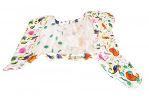 Blümchen Überhose One Size mit Druckknöpfen Blümchen Überhose One Size mit Druckknöpfen