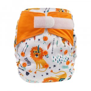 Blümchen All-in-One Windel One Size Bambus mit Klettverschluss Blümchen All-in-One Windel One Size Bambus mit Klettverschluss