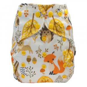 Blümchen Überhose One Size mit Druckknöpfen Blümchen Überhose One Size mit Druckknöpfen