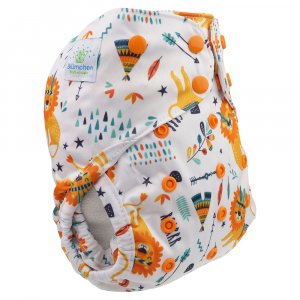 Blümchen Überhose One Size mit Druckknöpfen Blümchen Überhose One Size mit Druckknöpfen