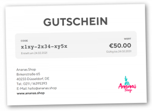 Geschenkgutschein per Postversand Geschenkgutschein per Postversand