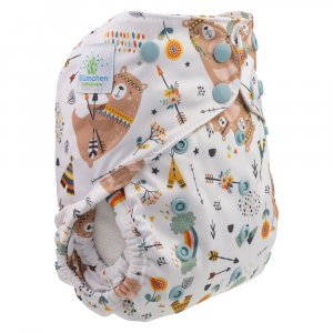 Blümchen Überhose One Size mit Druckknöpfen Blümchen Überhose One Size mit Druckknöpfen