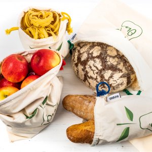 Skojig Brot- und Gemüsetaschen Baumwolle 4 Stück Skojig Brot- und Gemüsetaschen Baumwolle 4 Stück
