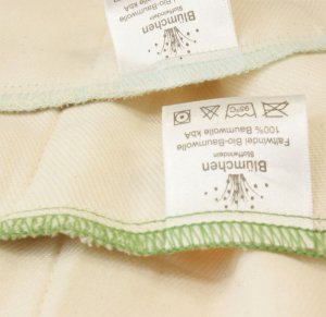 Blümchen Prefold Bio-Baumwolle Gr. L 6 Stück Blümchen Prefold Bio-Baumwolle Gr. L 6 Stück
