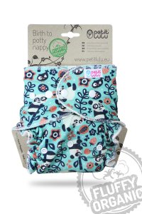 Petit Lulu Höschenwindel Fluffy Organic One Size mit Druckknöpfen Petit Lulu Höschenwindel Fluffy Organic One Size mit Druckknöpfen