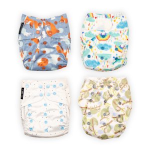 Stoffwindel-Mietpaket One Size - 12 Monate Mindestmietzeit - das Abo Stoffwindel-Mietpaket One Size - 12 Monate Mindestmietzeit - das Abo